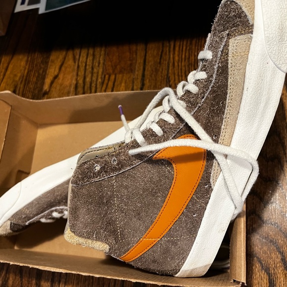 NIKE BLAZER MID '77 (DARK CHOCOLATE/CIDER/SAIL/KHAKI) NEW - Picture 6 of 7